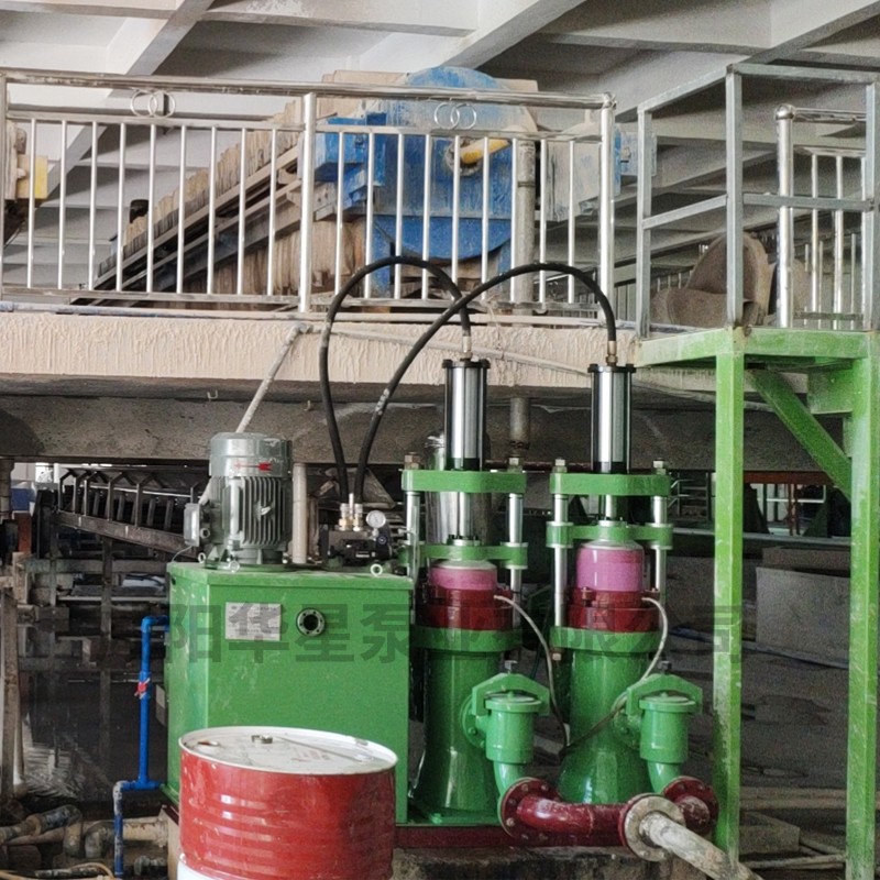 壓濾機節(jié)能進料泵，液壓陶瓷柱塞泥漿泵